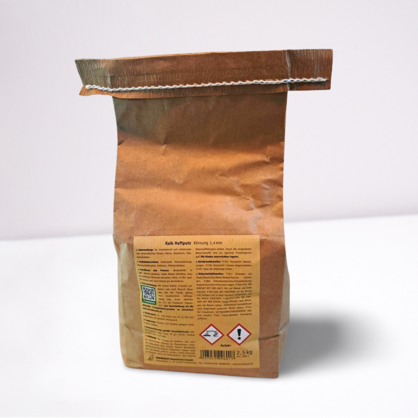 Kreidezeit Kalk Haftputz 1,4mm Körnung