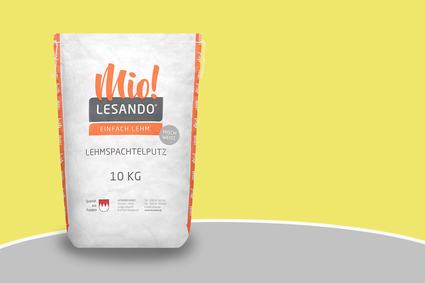 Mio! Lehmspachtelputz PUR Sonnengelb
