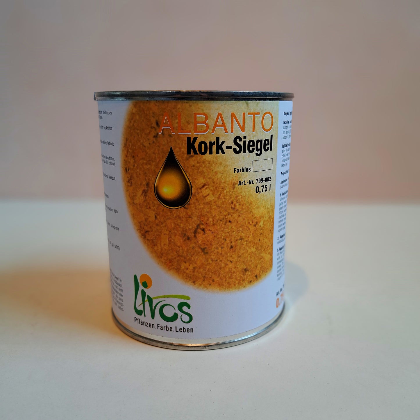 Livos Albanto Kork-Siegel 0,75 farblos