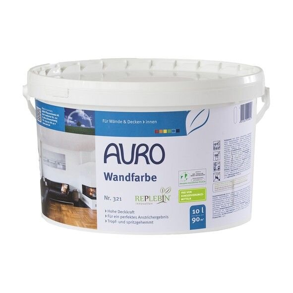 Auro Wandfarbe 321 weiß - 1 l Eimer