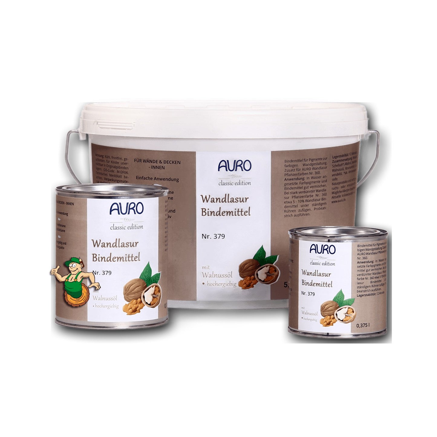 AURO Wandlasur-Bindemittel Nr. 379, 0,375 Liter