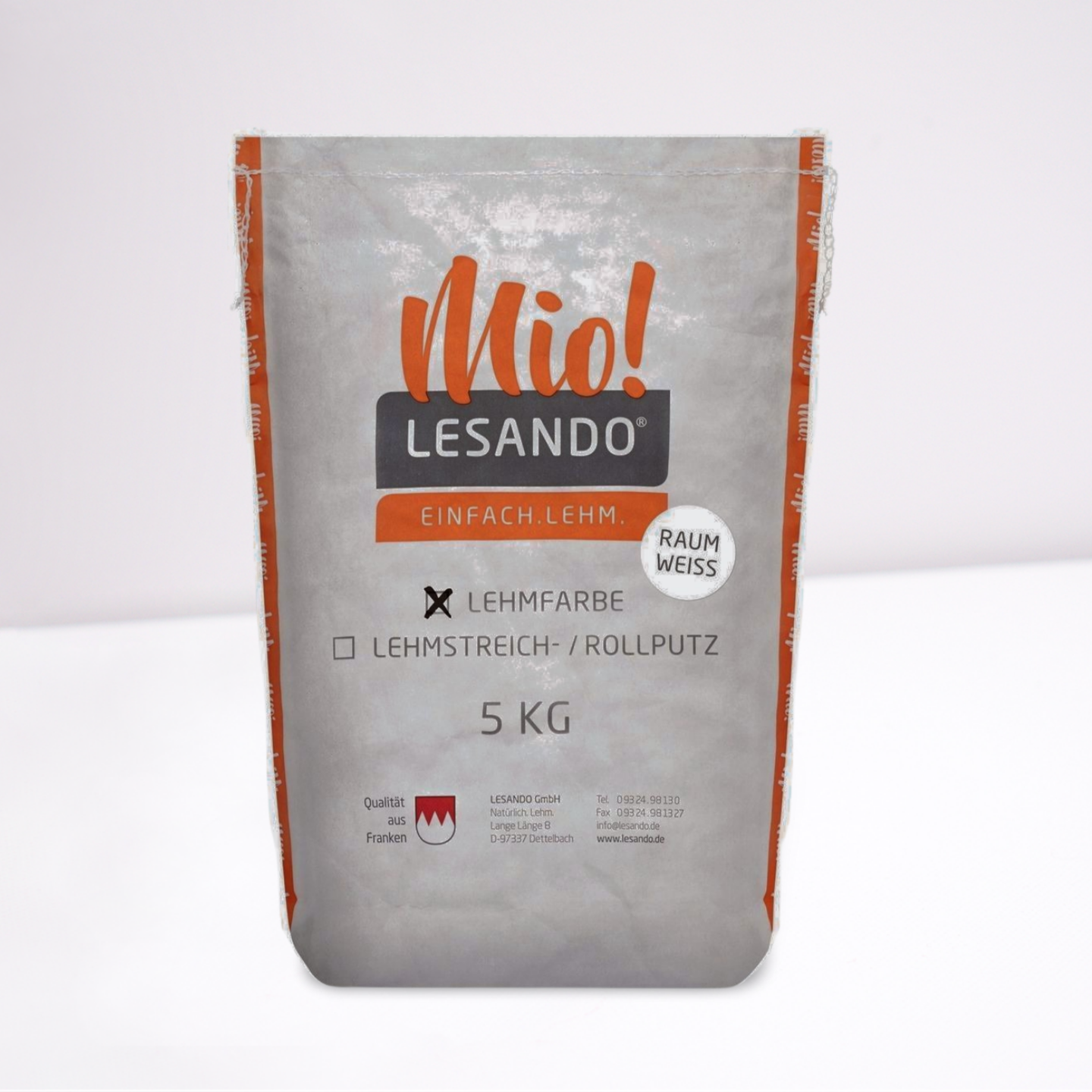 Lesando Mio Lehmfarbe Mischweiß 5 Kg
