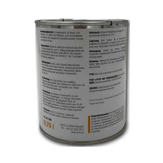 Livos ARDVOS Holzöl Nr. 266 - 0,75 l Dose