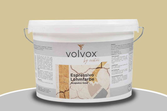 Volvox Lehmfarbe Espressivo acapulco gold - 10 Liter