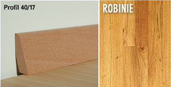 Woodline Sockelleisten Robinie 40/17