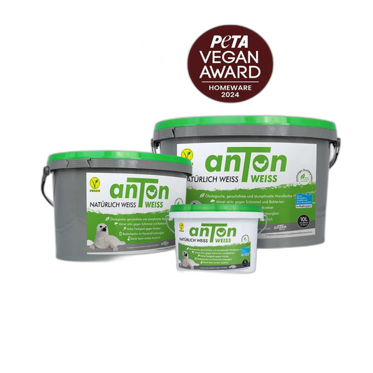 Anton Weiss Mineralwandfarbe 4,5l Refill Liter