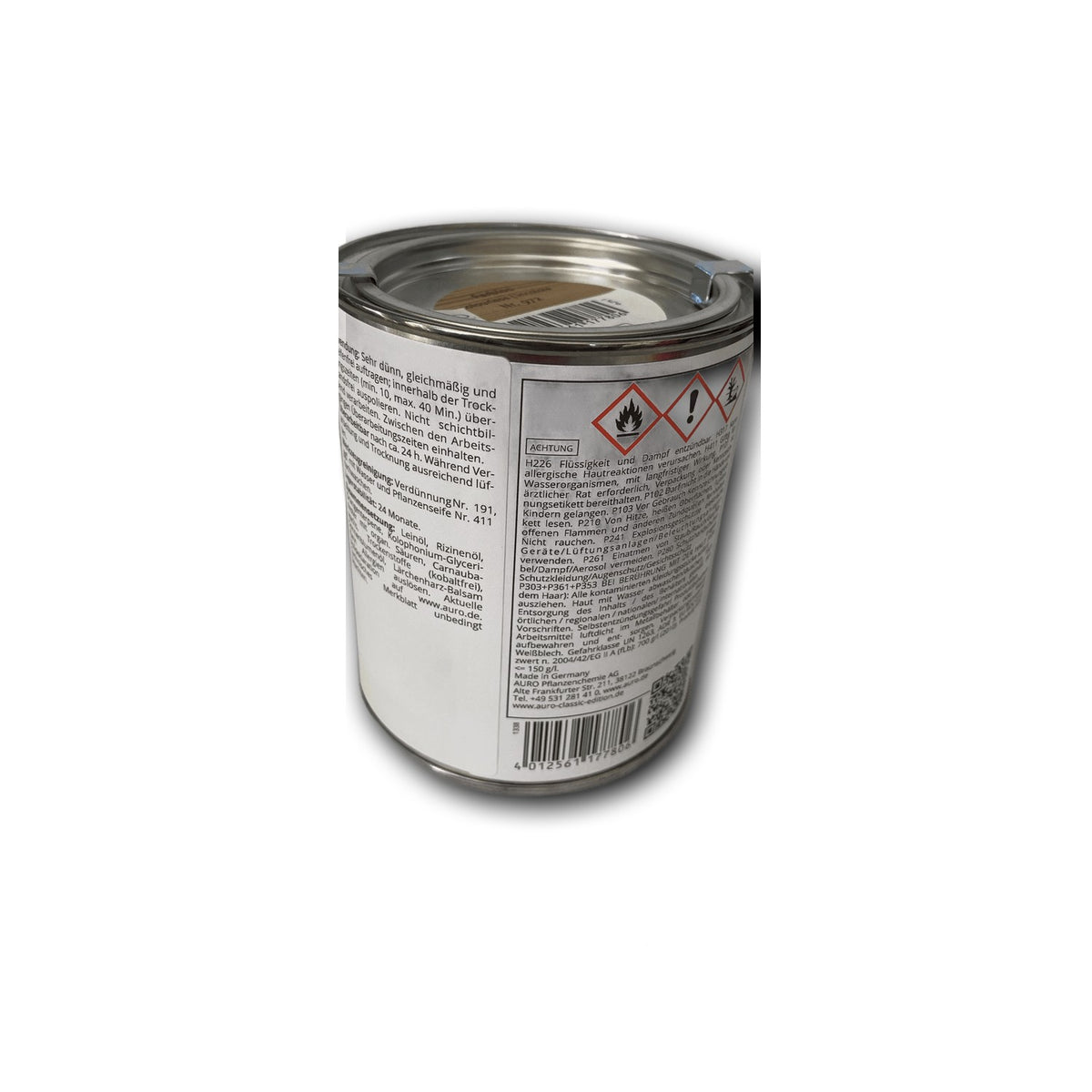 AURO Boden Pflanzenwachs Nr. 972 - 0,75 l Dose — Detailansicht