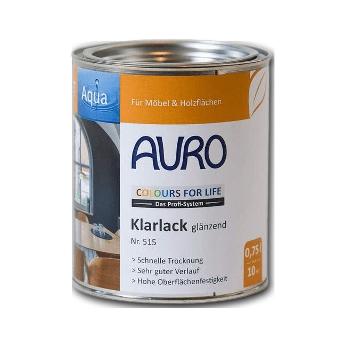 AURO COLOURS FOR LIFE Klarlack glänzend Nr. 515 — 0,75 l