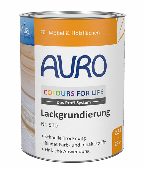 AURO COLOURS FOR LIFE Lackgrundierung Nr. 510, 2,5-Liter-Dose