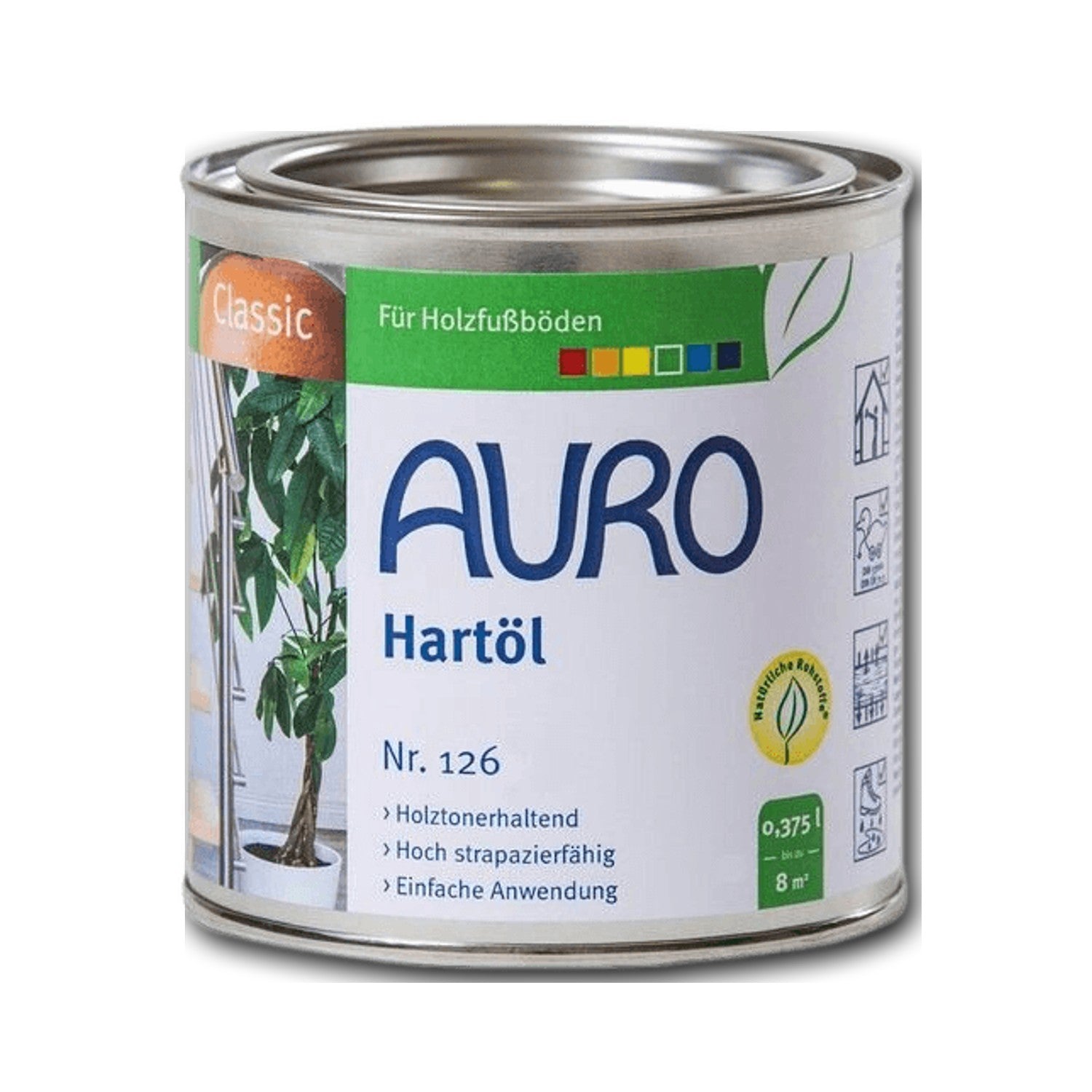 AURO Hartöl Nr. 126 farblos — 2,5 l