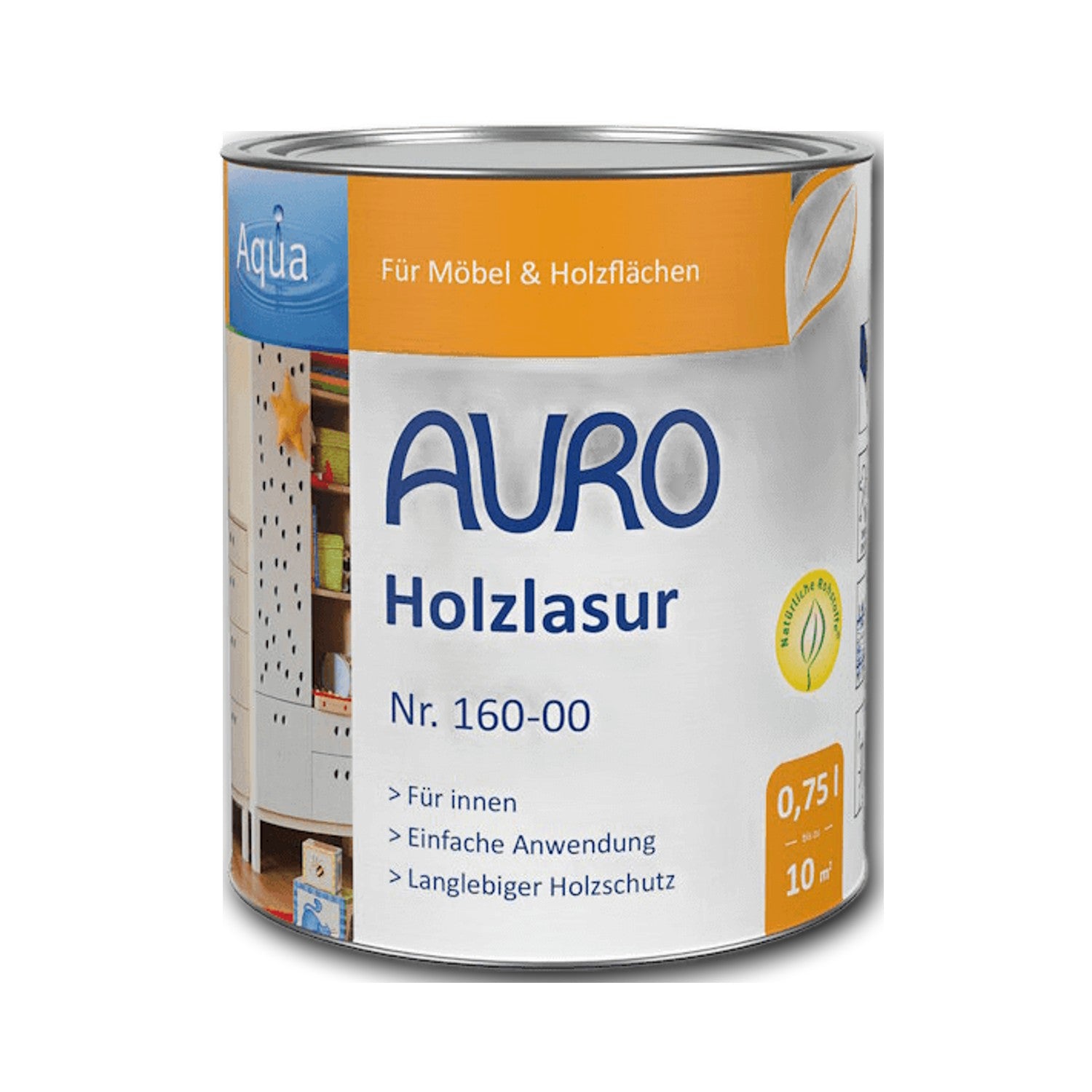 AURO Holzlasur Aqua Nr. 160 farblos — 0,75 l