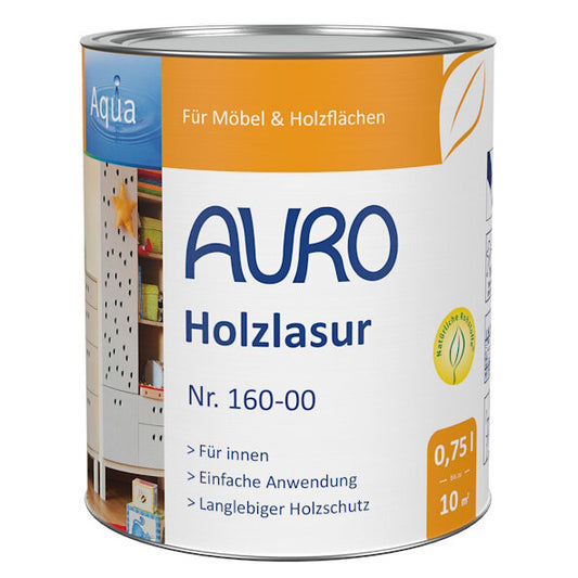 Auro Holzlasur Aqua 160 farblos - 0,75 l Dose