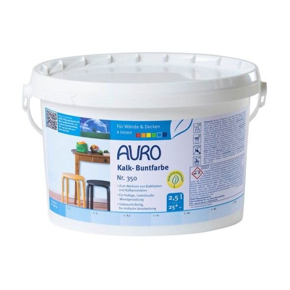 Auro Kalk-Buntfarbe 350 lichtblau - 2,5 l Eimer