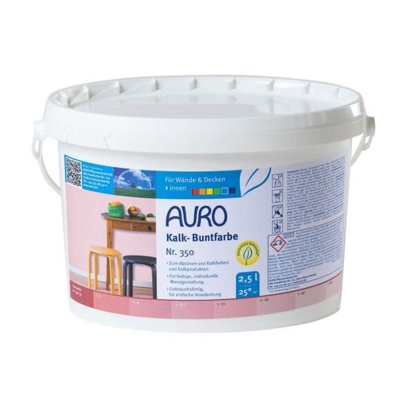 Auro Kalk-Buntfarbe 350 terracotta - 2,5 l Eimer
