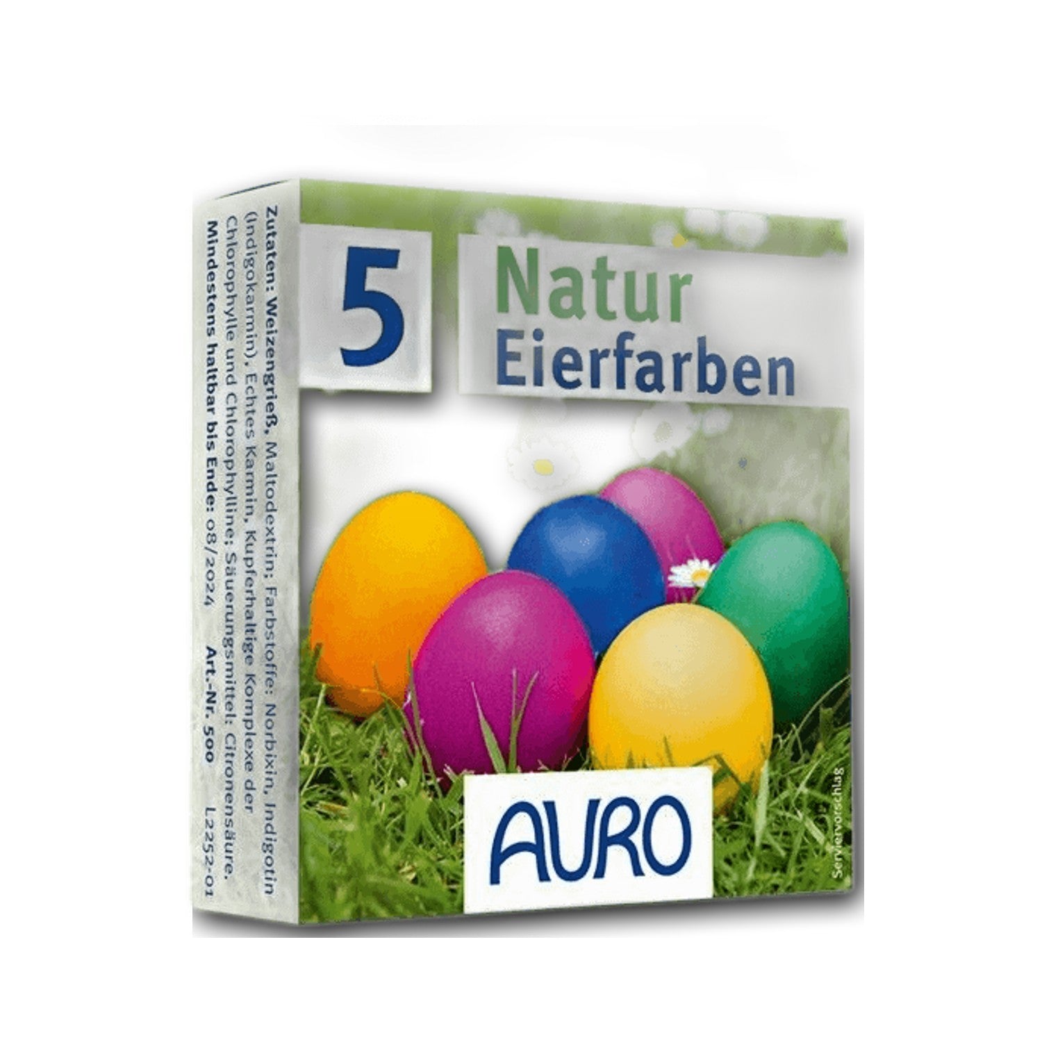 AURO Natur Eierfarben Nr. 500 - Faltschachtel mit 5 Farben