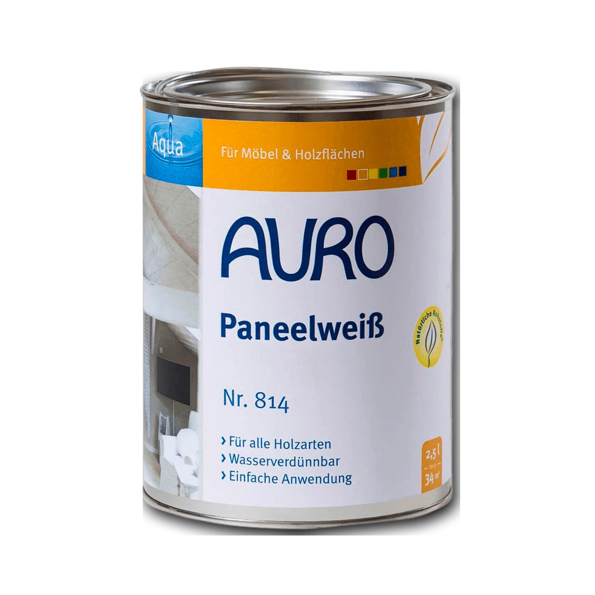 AURO Paneelweiß Nr. 814 — 2,5 l