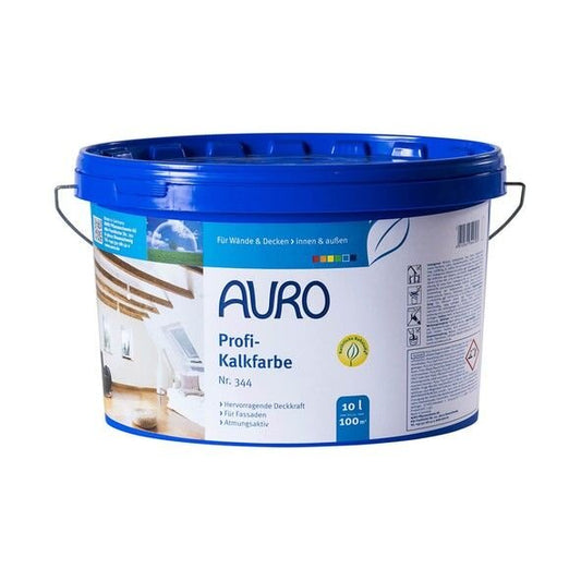 Auro Profi-Kalkfarbe weiß 344 - 10 l Eimer