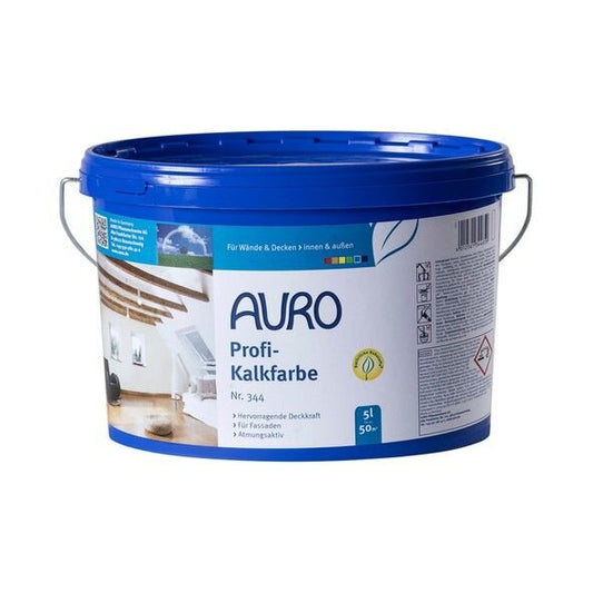Auro Profi-Kalkfarbe weiß 344 - 5 l Eimer