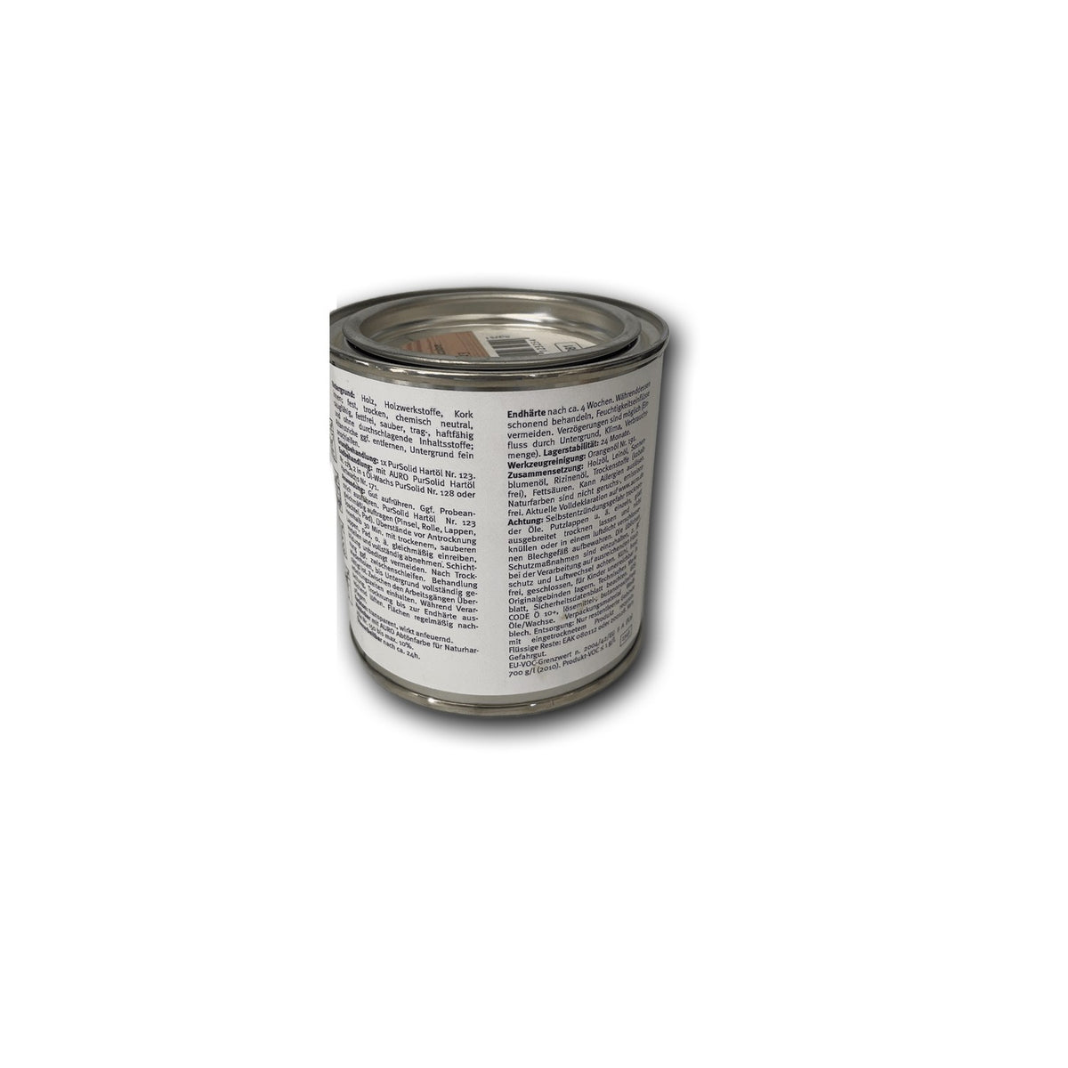 AURO PurSolid Hartöl Nr. 123 - 0,375 l Dose — Detailansicht