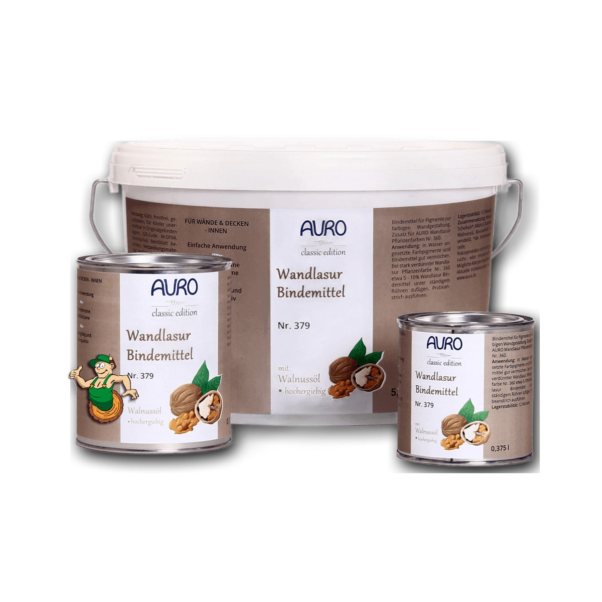 AURO Wandlasur-Bindemittel Nr. 379 — 0,375 l