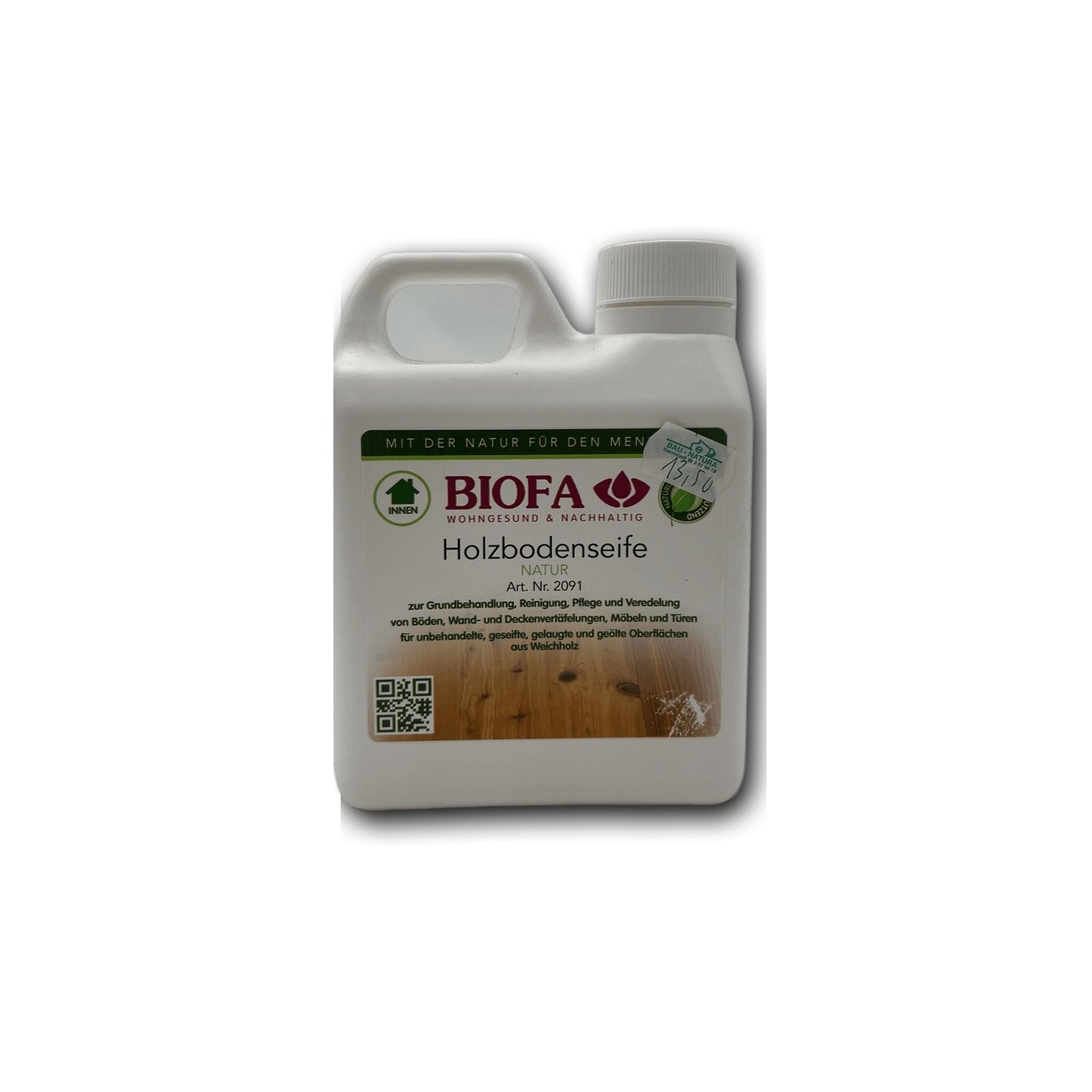 BIOFA Holzbodenseife Natur - 1 l