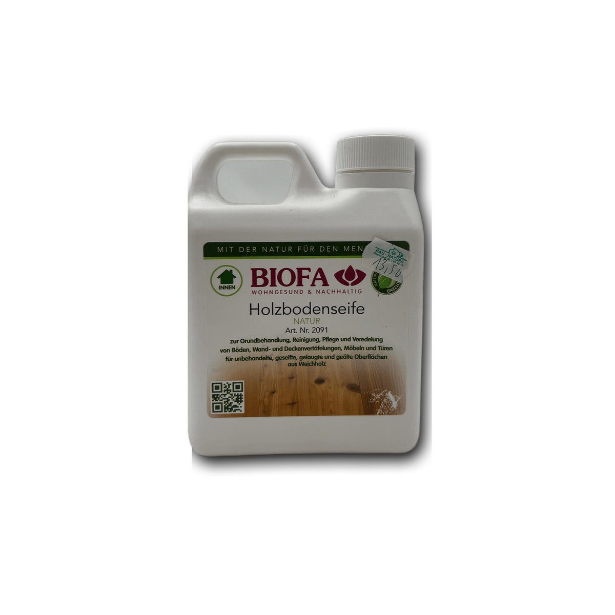 BIOFA Holzbodenseife Natur — 1 l