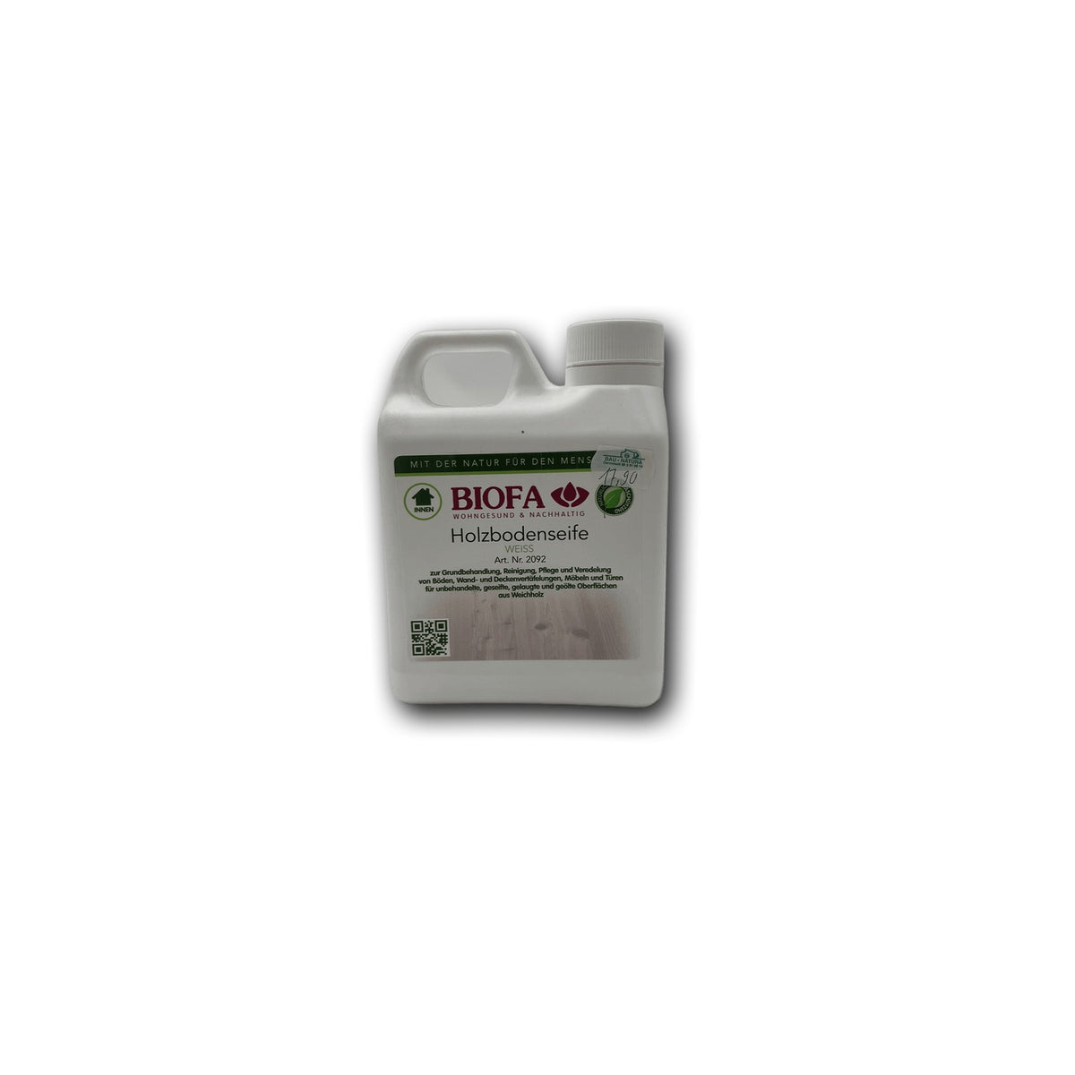BIOFA Holzbodenseife Weiß — 1 l
