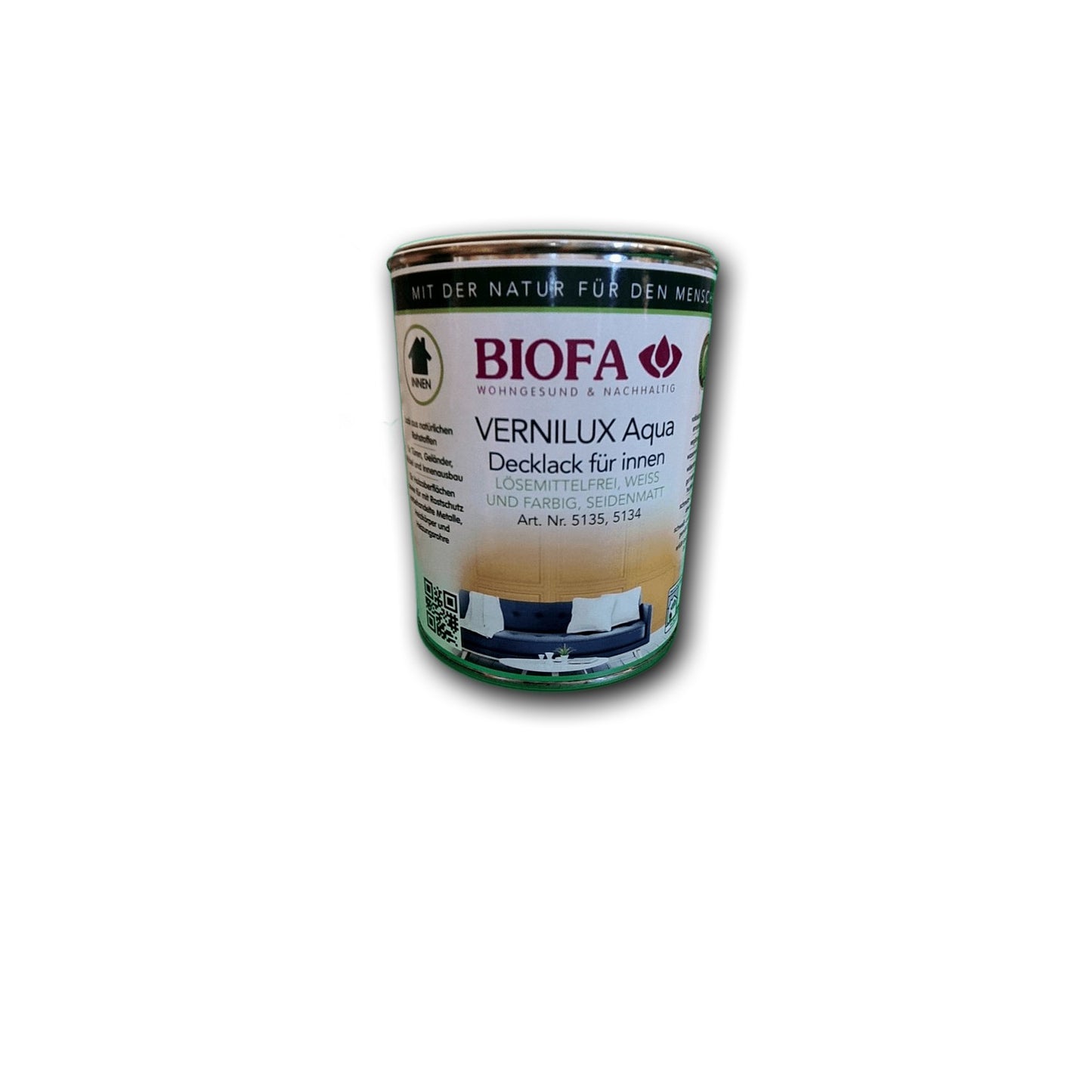 Biofa Vernilux Aqua Decklack für innen – 1 l