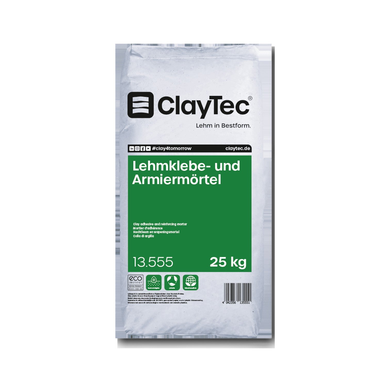 Claytec Lehmklebe- und Armierungsmörtel — 25 kg