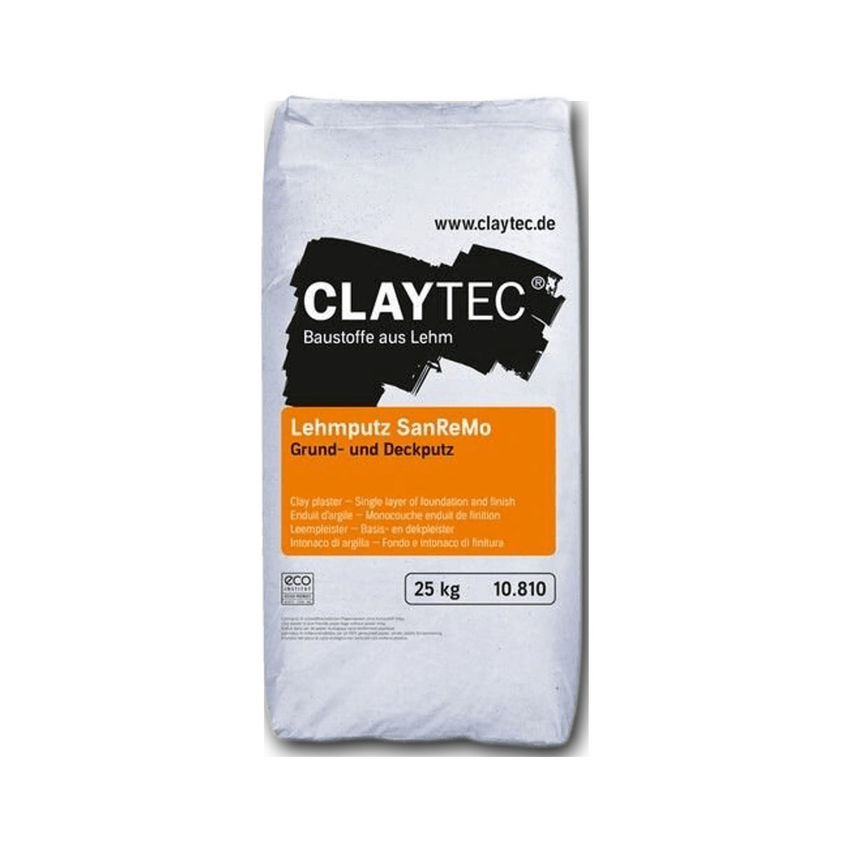 ClayTec Lehmputz SanReMo, trocken — 25 kg