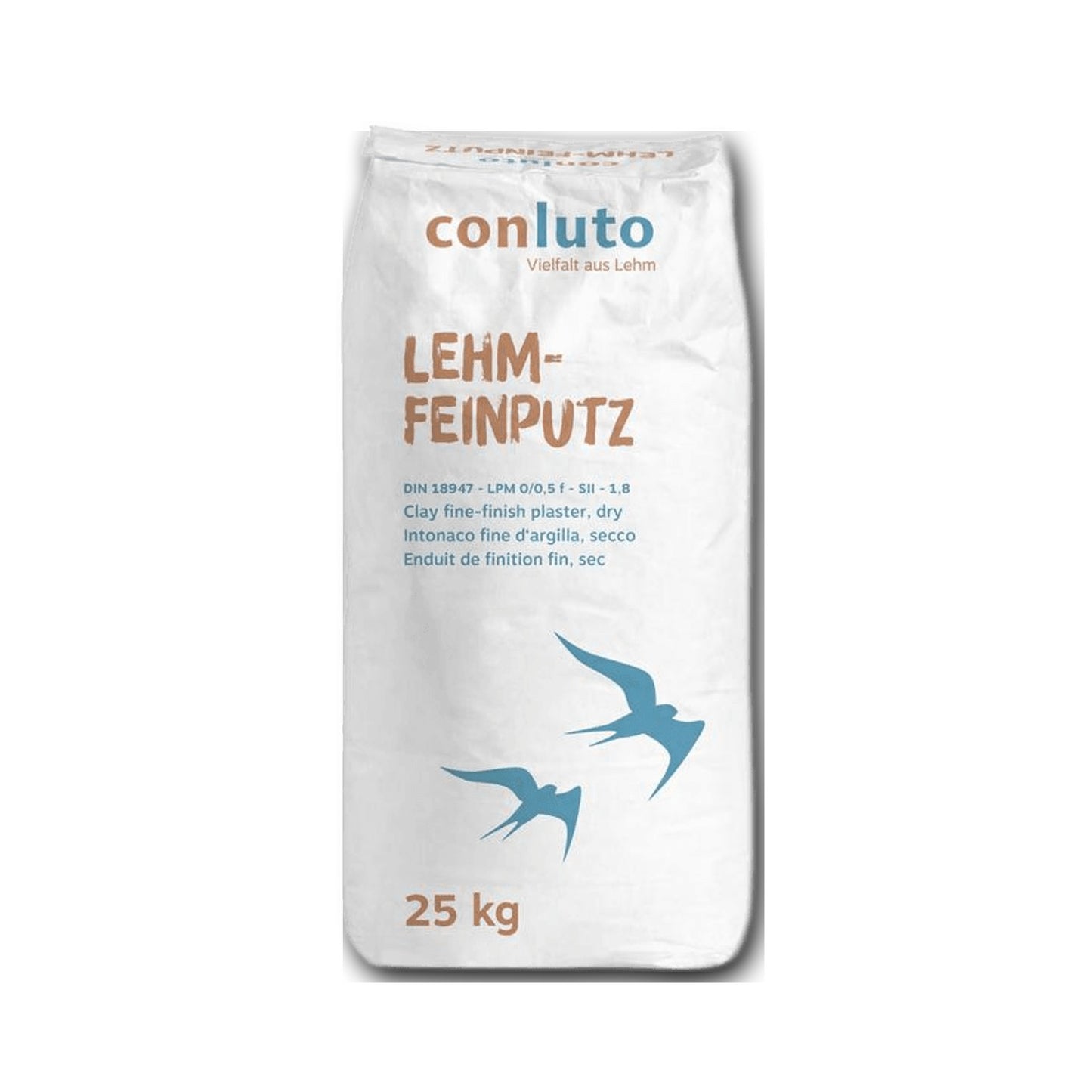 conluto Lehm-Feinputz trocken, 25 kg Sack