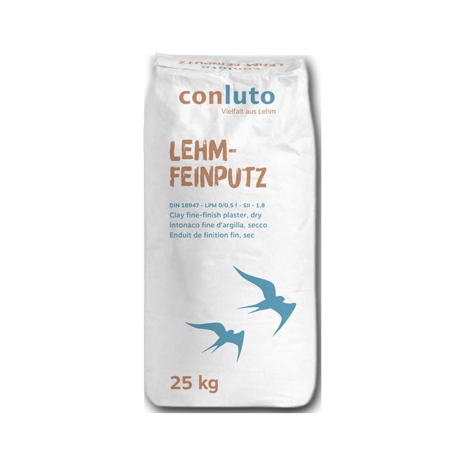 conluto Lehm-Feinputz trocken — 25 kg