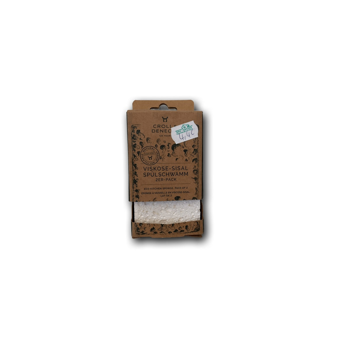 Croll & Denecke Viskose-Sisal Spülschwamm 2er-Pack