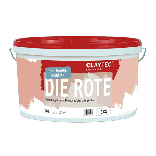 Claytec DIE ROTE Grundierung Grob 5 Liter