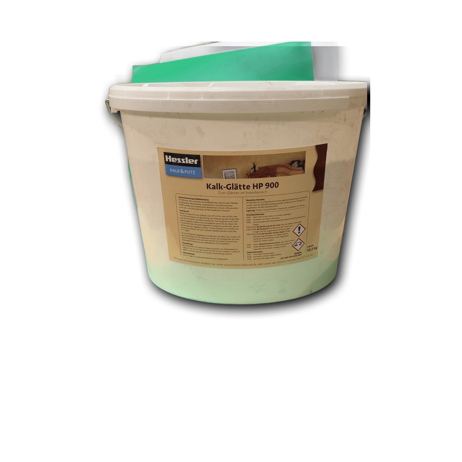 Hessler Kalk-Glätte HP 900 - 12,5 kg Eimer — Detailansicht