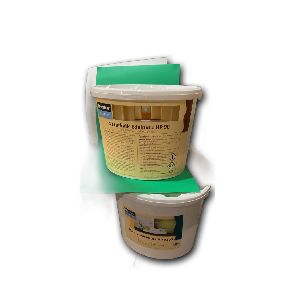Hessler Naturkalk-Edelputz HP 90 Natur 0,3 mm – 20 kg Eimer — Detailansicht