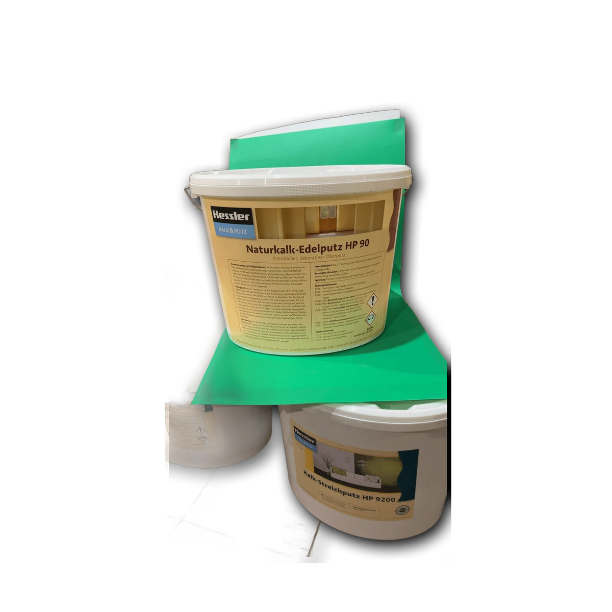 Hessler Naturkalk-Edelputz HP 90 Natur 0,5 mm – 20 kg Eimer — Detailansicht