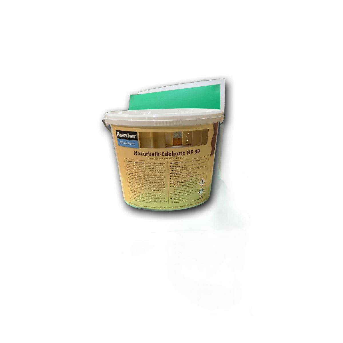 Hessler Naturkalk-Edelputz HP 90 Weiß 0,5 mm - 20 kg Eimer — Detailansicht
