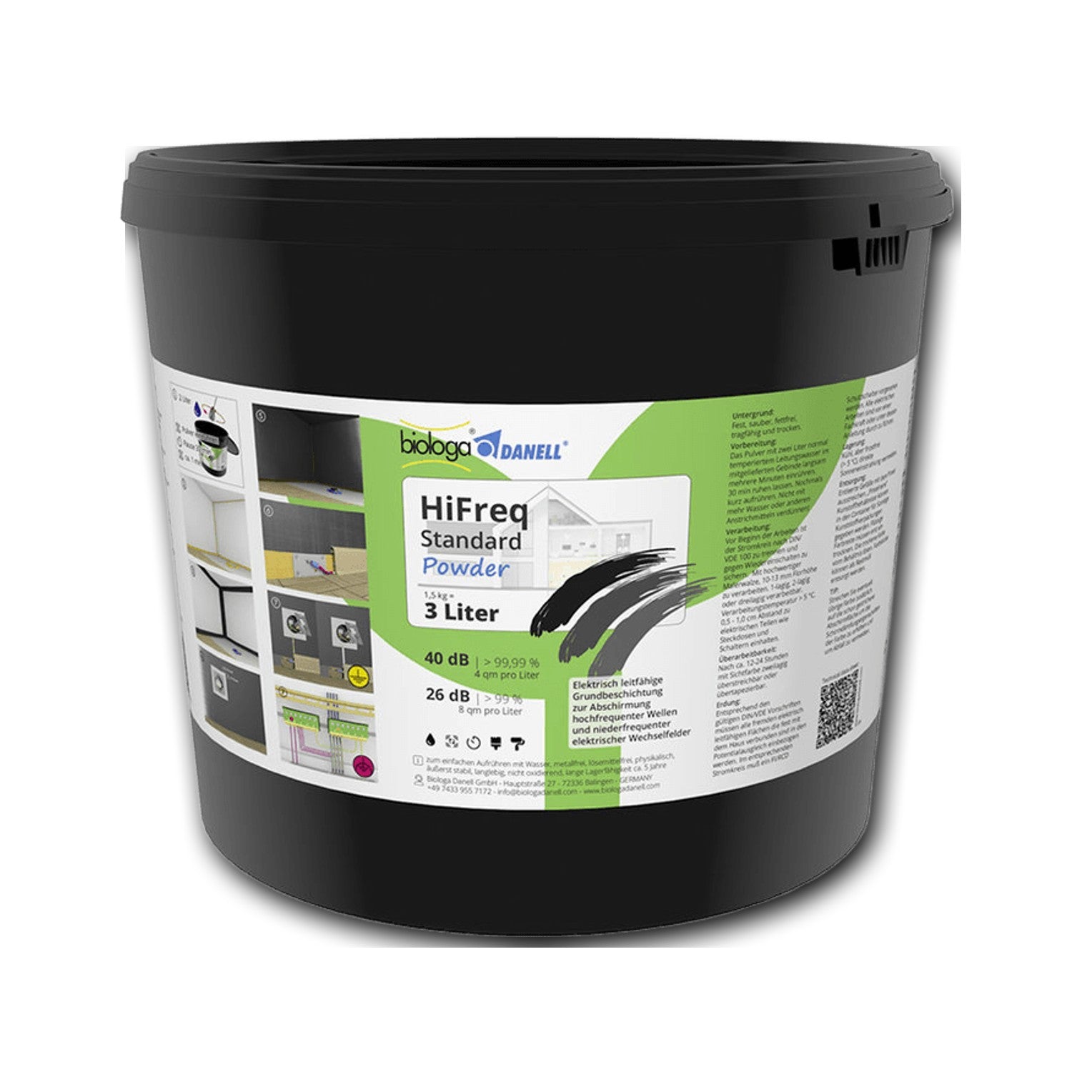 Biologa Danell HiFreq Standard Powder 3 Liter (HF-Abschirmfarbe)