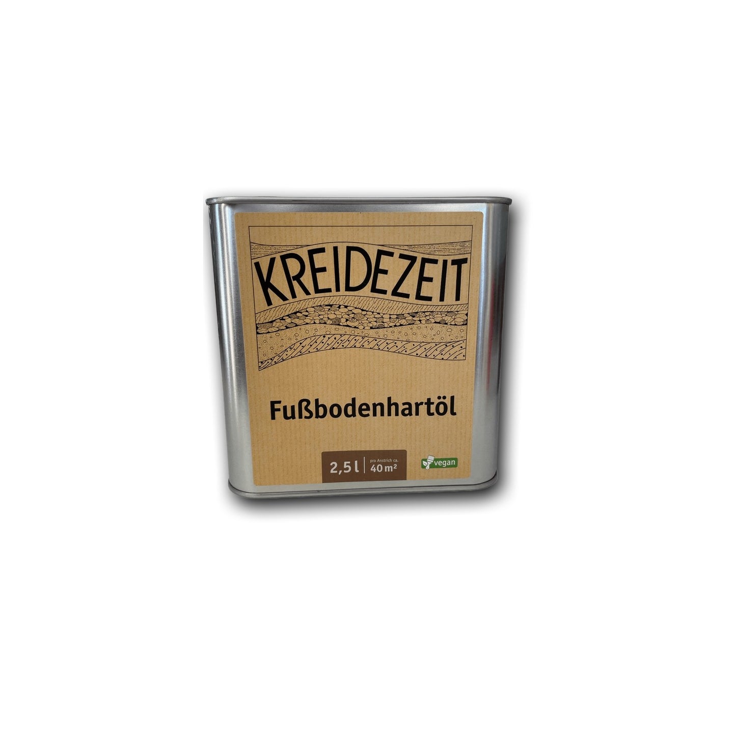 Kreidezeit Fußbodenhartöl - 2,5 l Dose