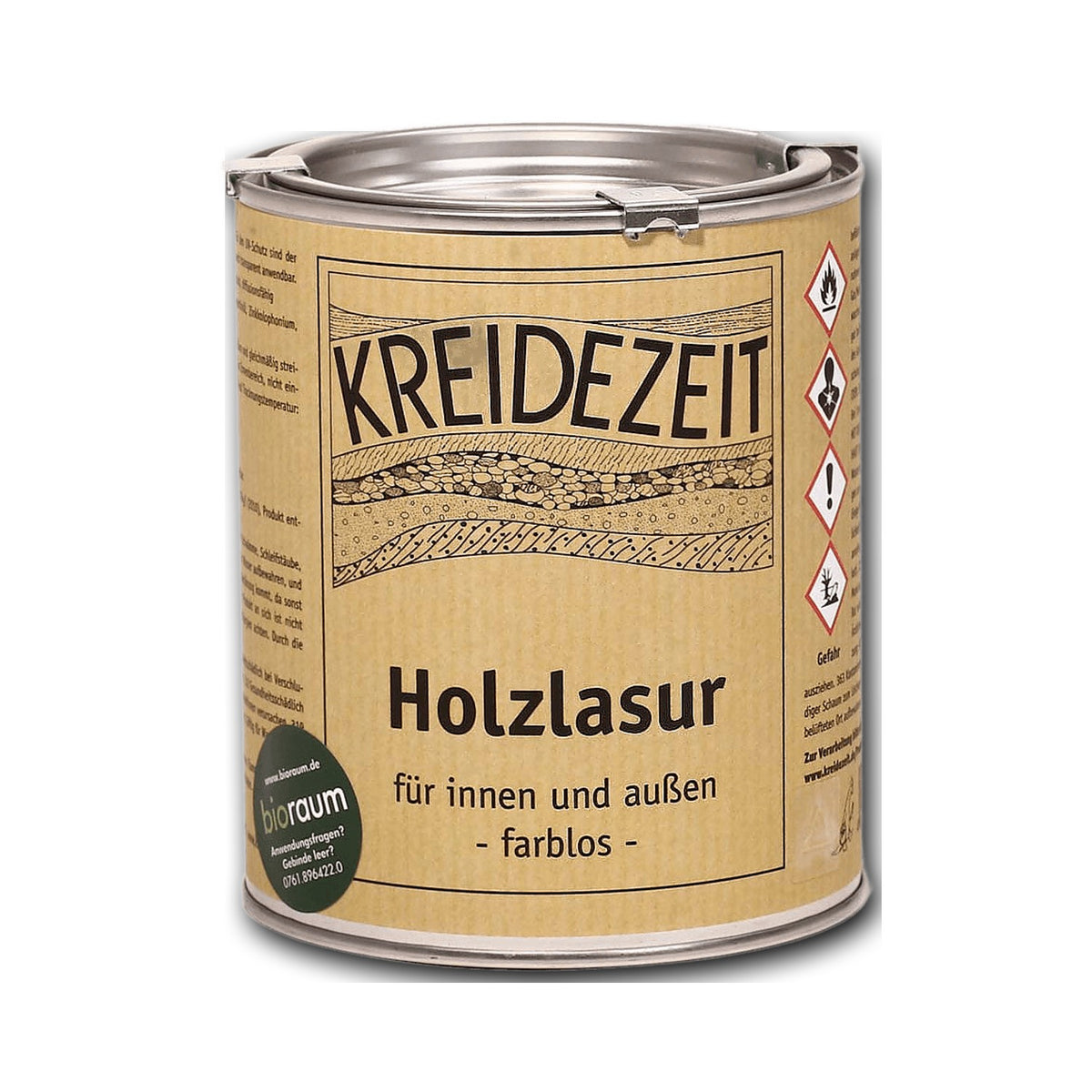 Kreidezeit Holzlasur farblos innen/außen — 0,75 l