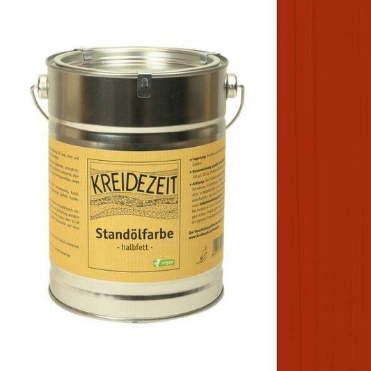 Kreidezeit Standölfarbe halbfett englischrot - 2,5 l Dose