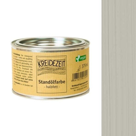 Kreidezeit Standölfarbe halbfett grau - 0,375 l Dose