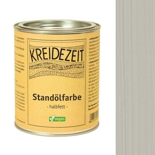 Kreidezeit Standölfarbe halbfett grau - 0,75 l Dose