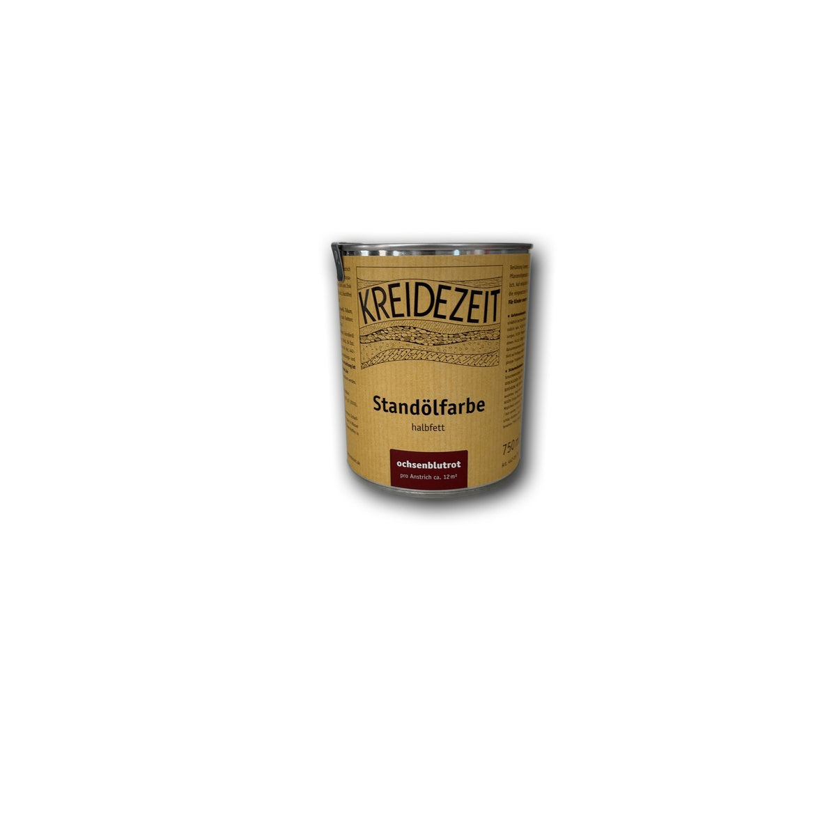 Kreidezeit Standölfarbe halbfett ochsenblutrot — 750 ml