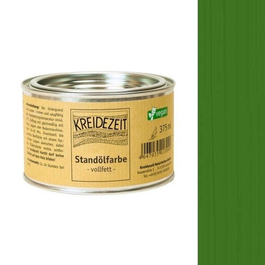 Kreidezeit Standölfarbe vollfett grün - 0,375 l Dose