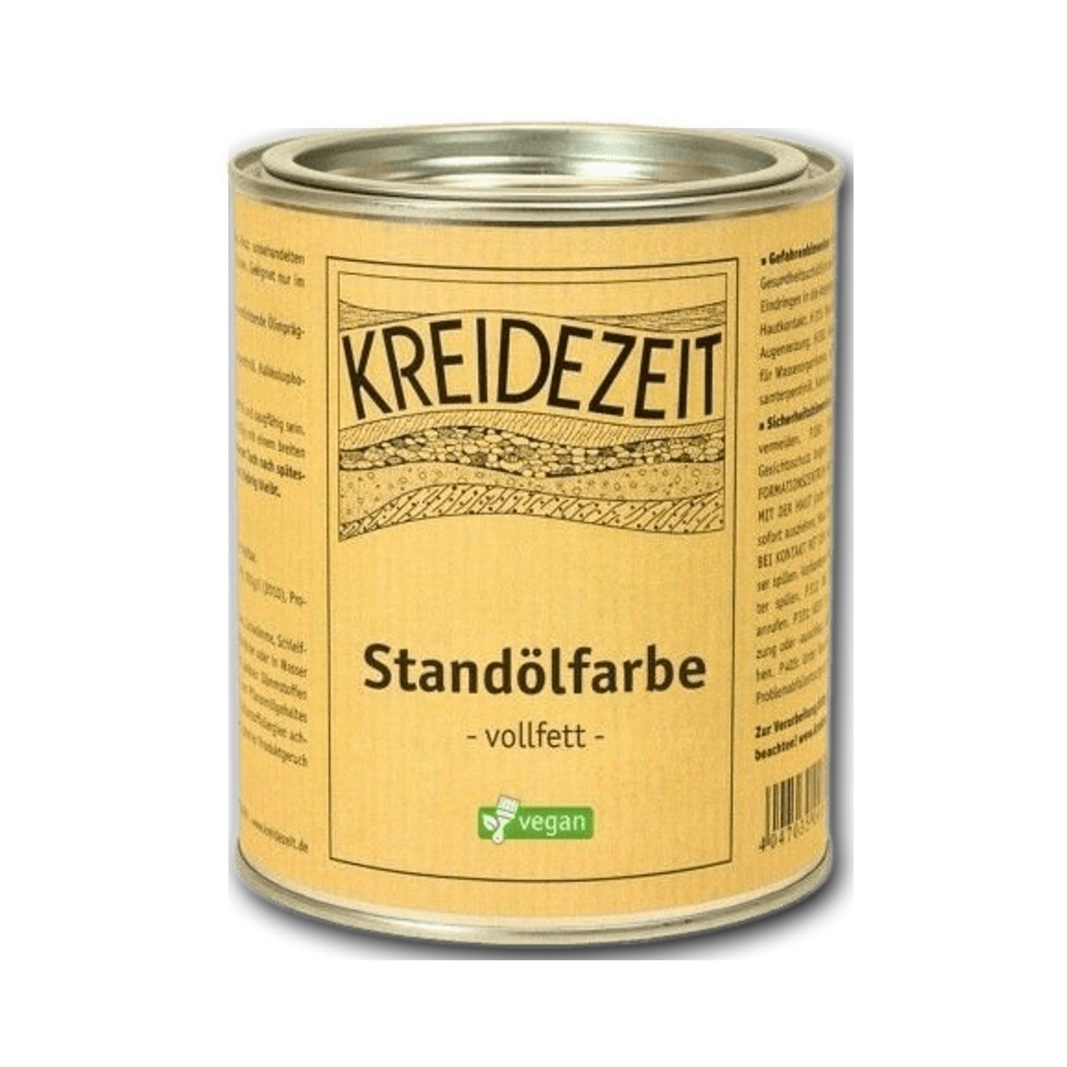 Kreidezeit Standölfarbe vollfett ochsenblutrot — 0,75 l
