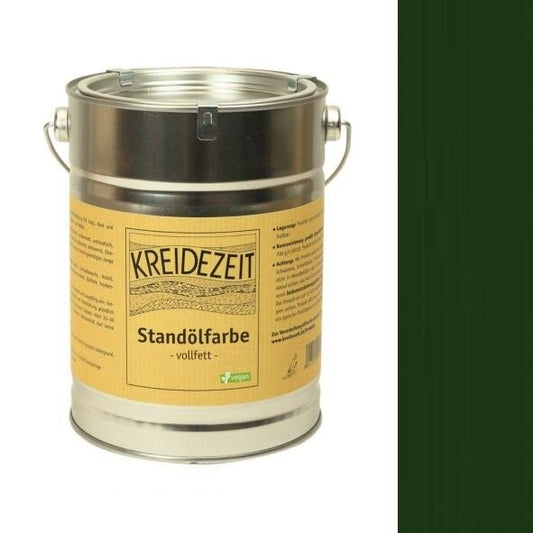 Kreidezeit Standölfarbe vollfett tannengrün - 2,5 l Dose