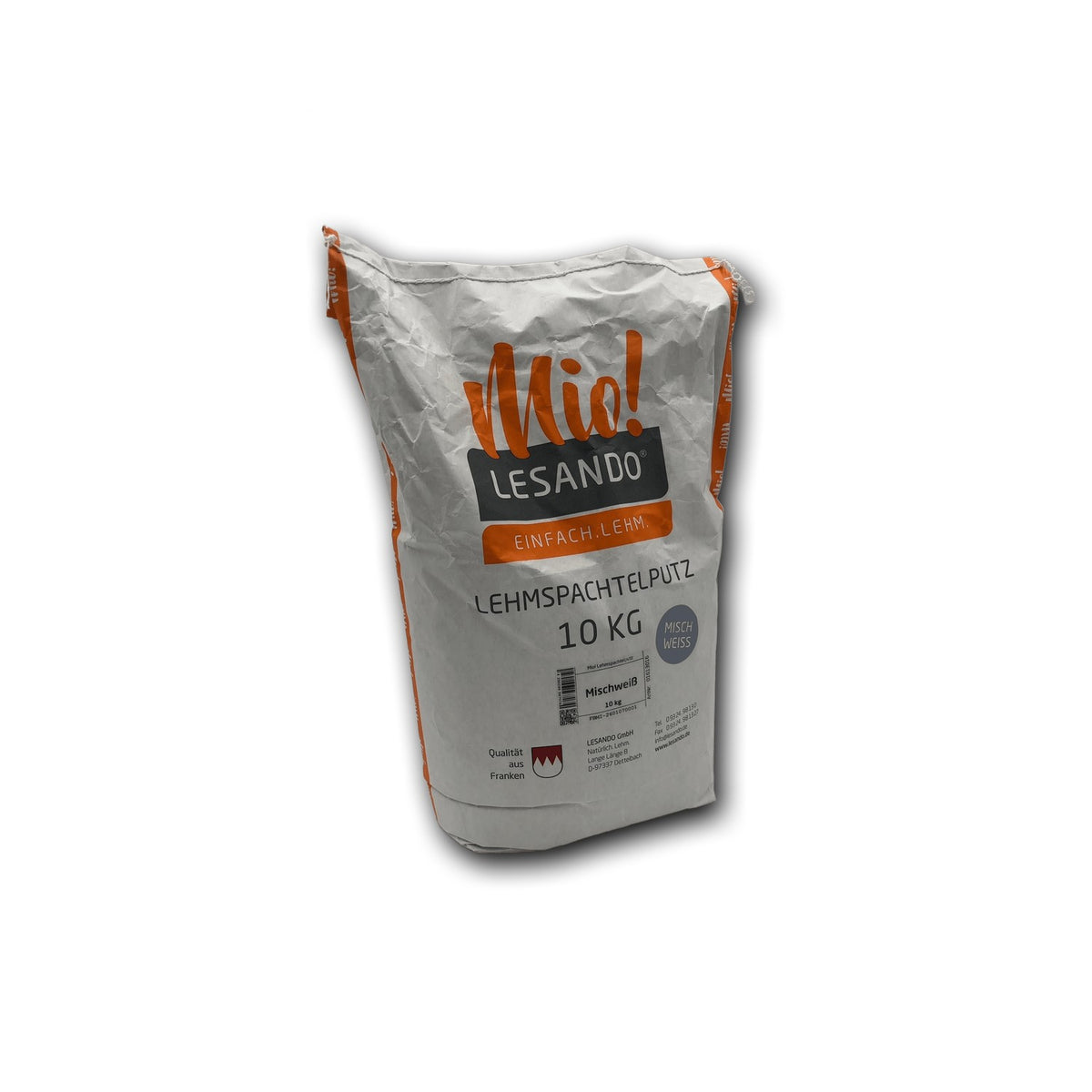 Lesando Mio! Lehmspachtelputz Mischweiß — 10 kg