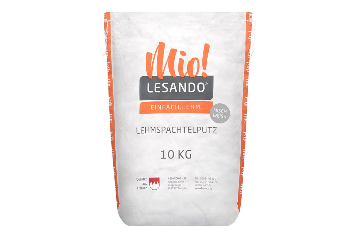 Mio! Lehmspachtelputz Mischweiss